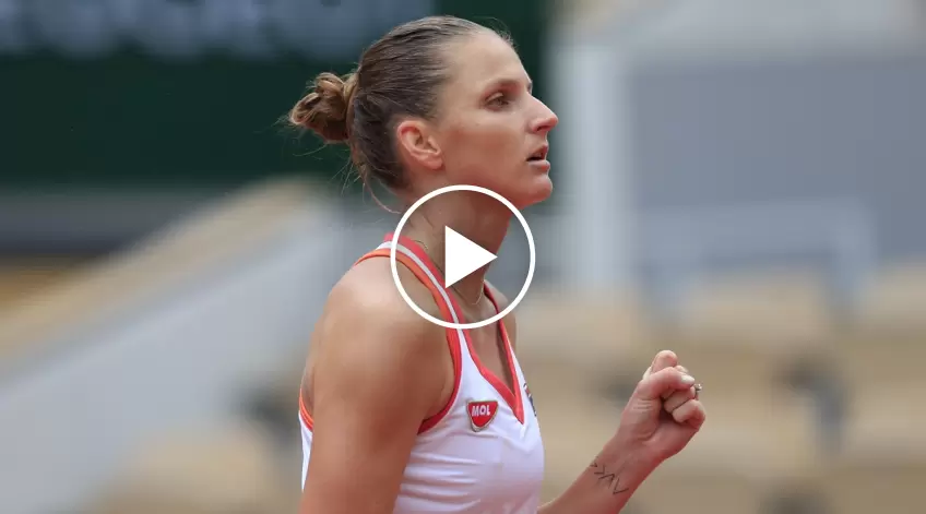 Roland Garros 2020: Karolina Pliskova vs Mayar Sherif's highlights