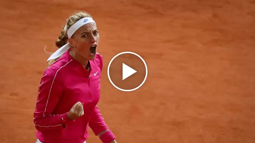 Roland Garros 2020: Petra Kvitova's NET-TRICK!