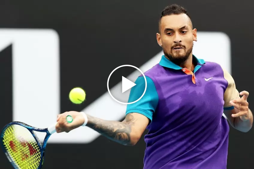 ATP Murray River Open: Nick Kyrgios vs Alexandre Muller's match point