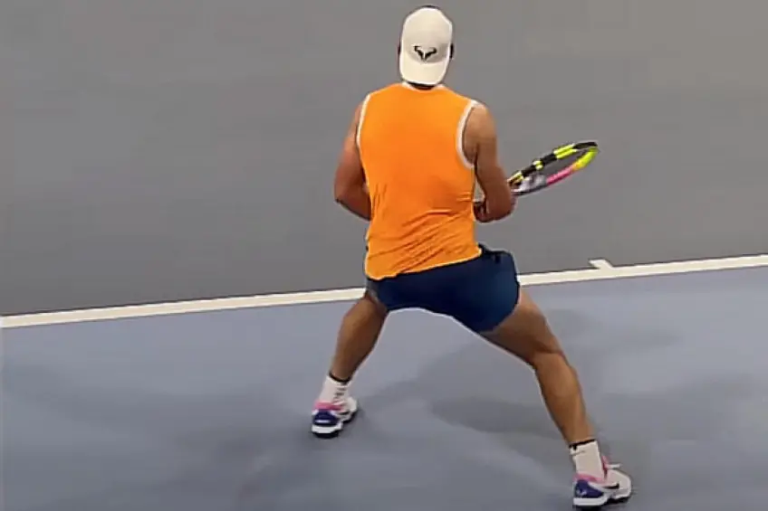 Watch: Rafael Nadal trains with Arthur Fils in Kuwait