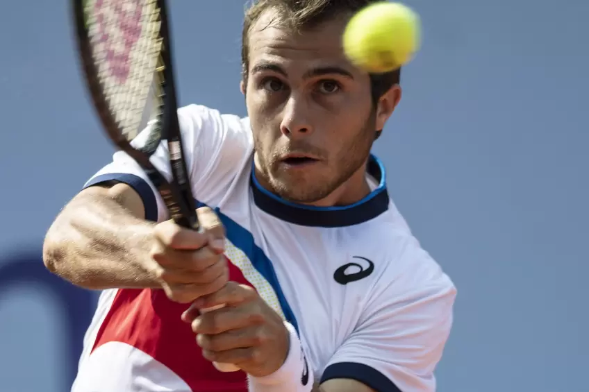 World No. 155 Hugo Gaston reacts to making Gstaad final