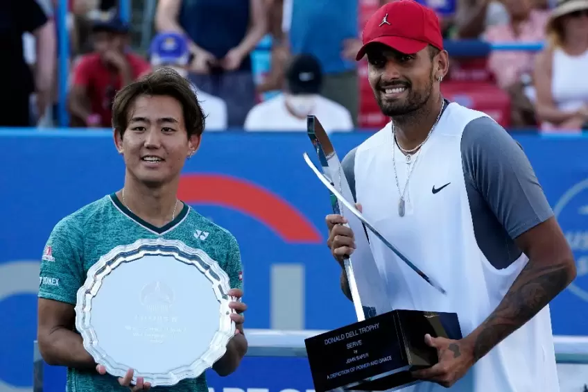 Yoshihito Nishioka drops major praise on Nick Kyrgios after Washington final 